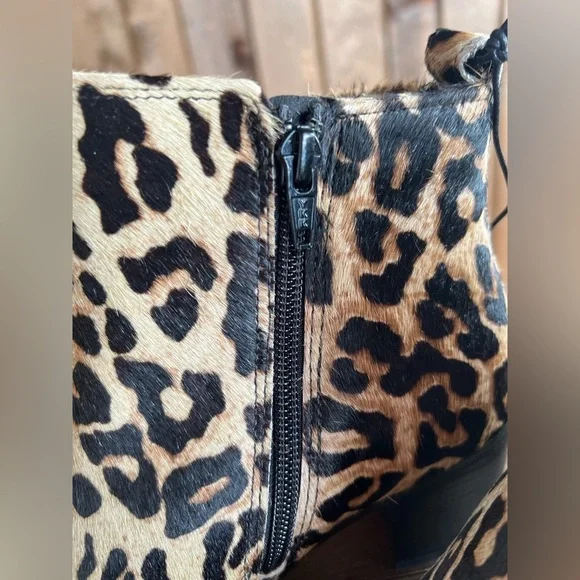 LEOPARD Genuine Cowhide & Leather Bootie TREND ankle boot used - Picture 14 of 14